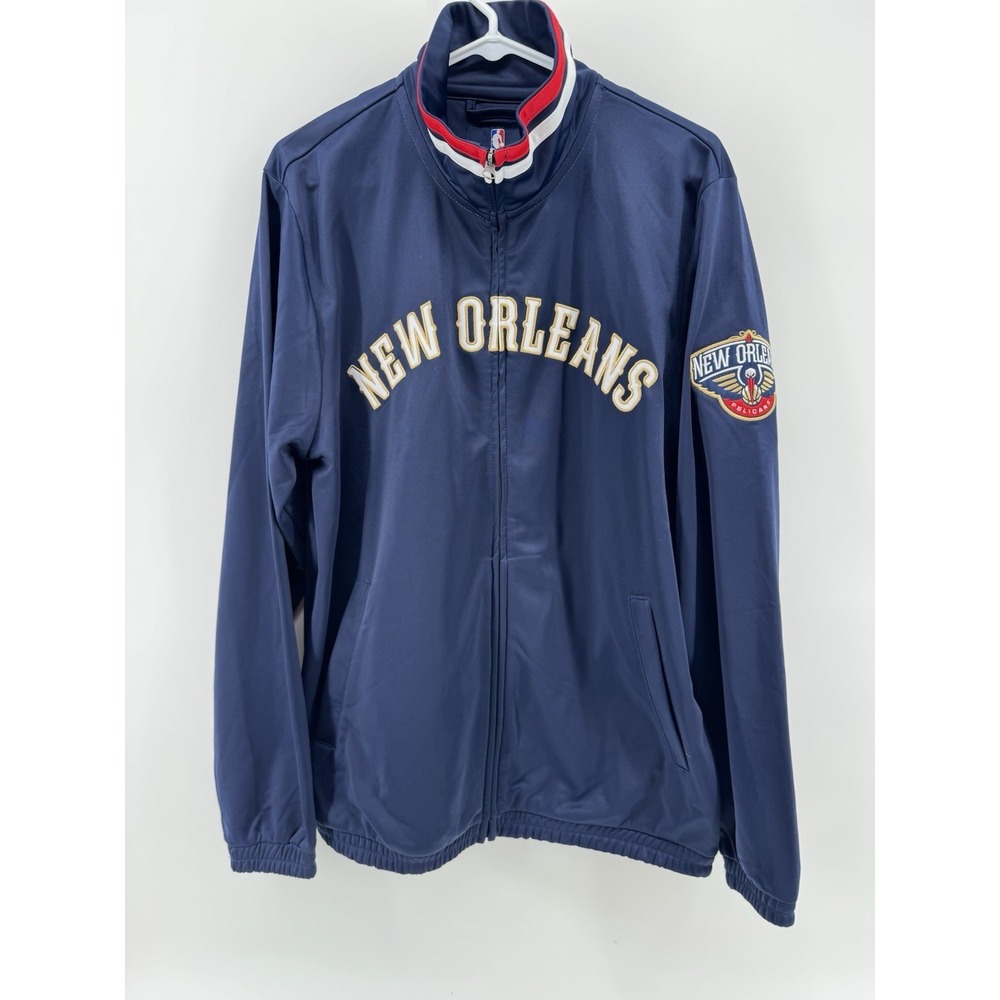 G-III Sports Carl Banks New Orleans Pelicans Full-Zip Track Jacket Nav M